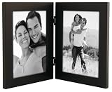Linear Black Picture Frame 5x7 Double Vertical