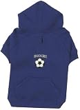 Sports Sweatshirts Hoodie SOCCER BLUE MED Dog Puppy Clothes by Zack & Zoey Fathers Day Idea