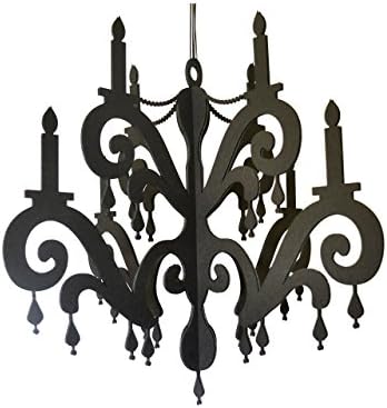 Black "Jewel" Chandelier - 22inch