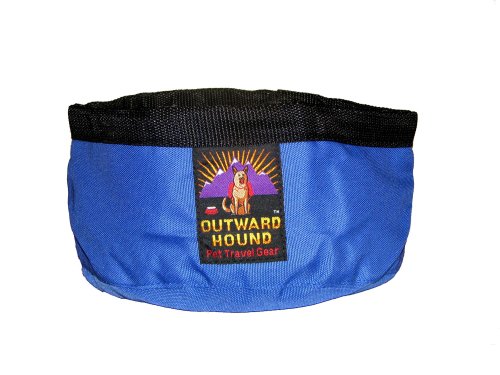 Kyjen Outward Hound Port-a-Bowl - 72 Ounce - Blue