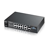 ZyXEL 8-Port Layer 2 FE Managed Switch with 2x Dual Personality GbE Uplinks (ES3500-8PD)