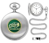 North Dakota State Bison NDSU NCAA Silver Pocket Watch
