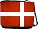 RikkiKnight Denmark Flag Messenger Bag - Book Bag ***with matching coin purse wallet*** -School Bag 