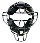 Wilson A3009X Pro Dyna-Lite Umpire Face Mask (Black)