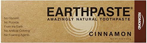 Earthpaste - 12 Pack - Cinnamon - Natural Organic Flouride Free Toothpaste - 4 Ounce Tubes