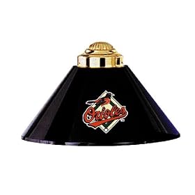 Baltimore Orioles 3pc SWAG METAL SHADE POOL BILLIARD TABLE LAMP LIGHT