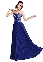 Sweetheart Beaded Sequined Tiered Lace-Up Chiffon/Polyester Sheath Floor Length Prom Dress 