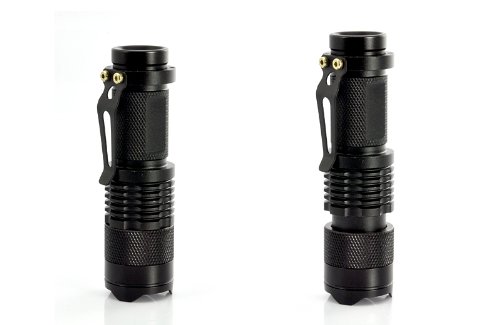 Shopinnov Mini Lampe torche LED CREE 360 lumens métallique