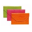 Medium Leather Envelopes, Bright Colors, 7" X 4-1/2"