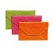 Medium Leather Envelopes, Bright Colors, 7" X 4-1/2"
