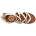 Ollio Women's Shoe Gladiator Strap Flat Zori Sandal