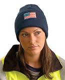 Knit Watch Cap American Flag - Super Stretch One Size - Navy