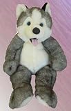 Snow & Ice Husky Dog/Wolf 15"- Make Your Own Stuffed Animal Kit