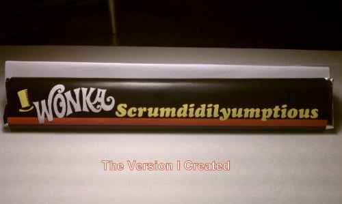 Milk Chocolate-Willy Wonka Scrumdidilyumptious Chocolate Bar-1.65 oz