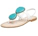 Apepazza Women's Nami Ornamented T-Strap Sandal