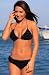 Ujena Black Ruffle Bikini Swimsuit