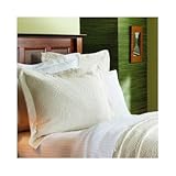 Matelassé Bradbury Euro Sham Color: Bradbury Ecru Matelassé Bradbury Euro Sham Color: Bradbury Ecru