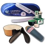 DOVO Straight Razor Set 5/8 Stainless Steel Handle
