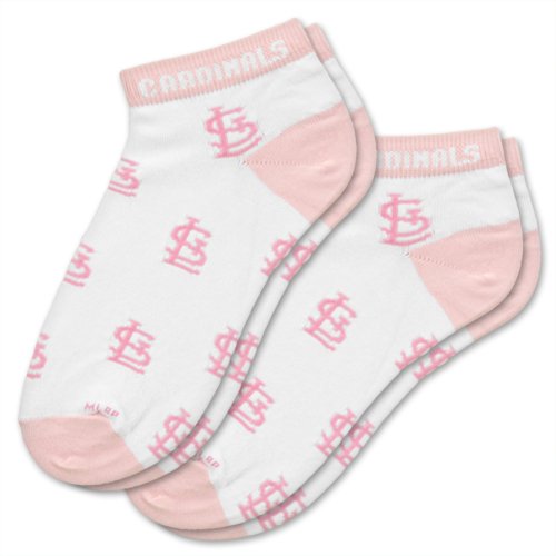 MLB St. Louis Cardinals Women's Pink Socks (2 Pack)