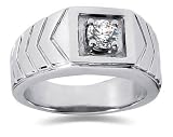 0.50 CTW Men's Diamond Ring in Platinum
