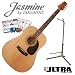 Jasmine by Takamine S35 Acoustic Guitar, Natural Finish - Acoustic Guitar - Includes: Planet Waves 16-pack Pick Sampler & ULTRA? Guitar Display Stand