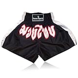 Thai boxing shorts muay thai kick boxing Short kickboxing Martial Arts Contact Polyester Black Large