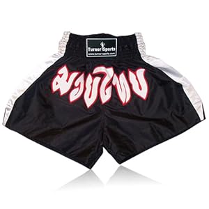 Thai Boxing Shorts Muay Thai Kick Bkioxing Short Ckboxing Martial Arts Contact Polyester Black Extra Small