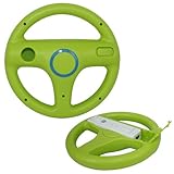 Skque Racing Steering Wheel for Nintendo Wii, Green