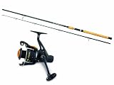 Zebco Spin Combo - Canne à pêche - Noir/orange - 2,40 m