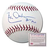 Leon Durham Chicago Cubs Hand Signed Rawlings MLB Baseball with Bull Inscription
