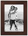 Malden Linear Wood 5-by-7-Inch Picture Frame, Walnut