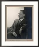 William Somerset Maugham English Novelist and Short Story Writer Framed Photographic Poster Print by Madame Yevonde, 22x26