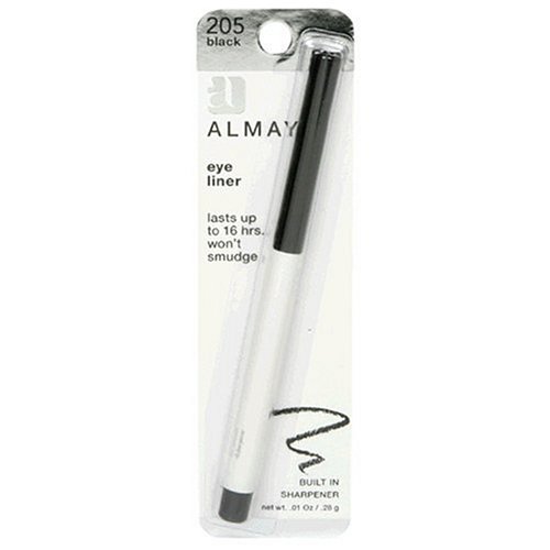 Almay Eye Liner with Built In Sharpener, Black 205, 0.01-Ounce Packages (Pack of 2)