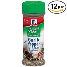McCormick California Style Garlic Pepper, 2.75-Ounce Units (Pack of 12)