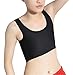 Breathable Super Flat Les Lesbian Tomboy Compression 3 Rows Clasp Chest Binders (Medium, Black)