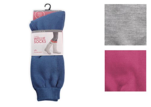 3 Pairs Ladies Wellington Boots Socks