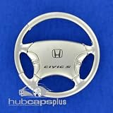 New Honda Chrome Steering Wheel Key Chain Ring