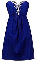 Beaded Shirred Sweetheart Satin Junior-Bridesmaid Dress/Prom Dress 