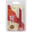 Classic Ceramic Initial Seal & Red Traditional Wax Set-S