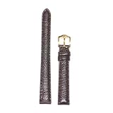 Watch Band Genuine Lizard Brown Built-In Spring Bars 14 millimeter