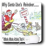 Rich Diesslins Cartoon Days of Christmas TCDC - Kevin Edler, Why Santa Uses Reindeer - Mouse Pads