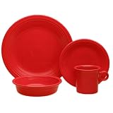 Fiesta Scarlet 831 4-Piece Dinnerware Place Setting, Service for 1