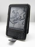 Pyrus Electronics 100% Real Leather Folio Case for Kindle 3 (Lastest Generation Kindle, Kindle Wi-Fi, or Kindle 3G + Wi-Fi , 6" Display) - Black