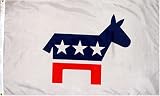 Outdoor Living : Democrat Flag - 3 foot by 5 foot Polyester (NEW)
