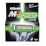 16 Gillette M3 Power Razor blades, 4 pks x 4 razors