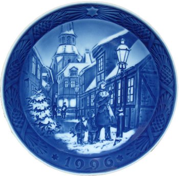 Royal Copenhagen Annual Hand Decorated Christmas Plate 1996