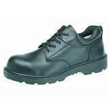 Capps LH833SM Unisex Black Water Resistant Smooth Leather Gibson Safety Shoe With Steel Midsole.