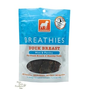 Dogswell Breathies Duck Breast Dog Treats with Mint & Parsley (5 oz.)