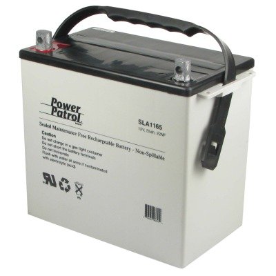 12 Volt 55 Amp Sealed Lead Acid Battery [Set of 2]