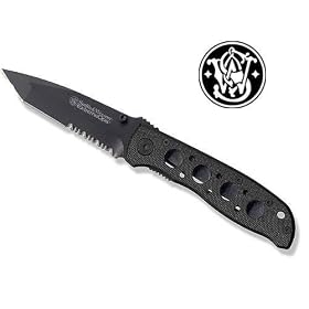 Smith & Wesson CK5TBS Bullseye Extreme Ops 4.1" 40% Serrated Black Tanto Blade